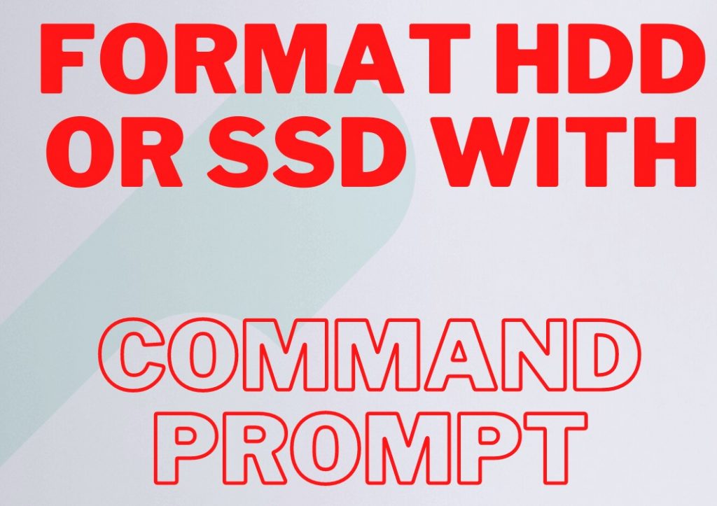 format cmd hdd